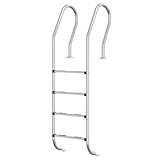 vidaXL Escalera para Piscina Acero Inoxidable 304...