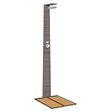 vidaXL Ducha de Jardín Gris 60x80x214 cm Resina de...