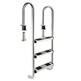 Arebos – Acero Inoxidable Escalera para Piscina de |...