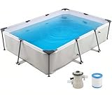 RELAX4LIFE Piscina Desmontable Rectangular 3701L con...