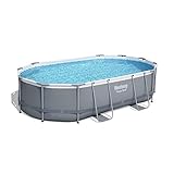 Bestway Piscina elevada de acero eléctrico 56448-3 de...