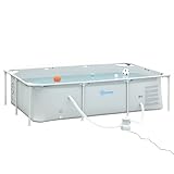 Outsunny Piscina Desmontable Tubular 252x152x65 cm con...