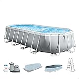 Intex 26798NP - Piscina desmontable ovalada intex prism...